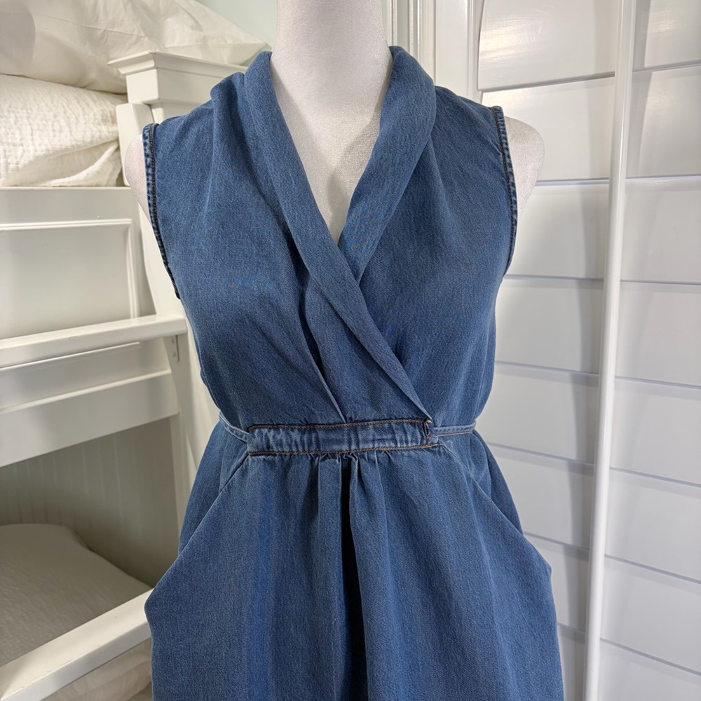 a loves a Lyocell Blue Denim Dress (S) - Picture 3 of 10